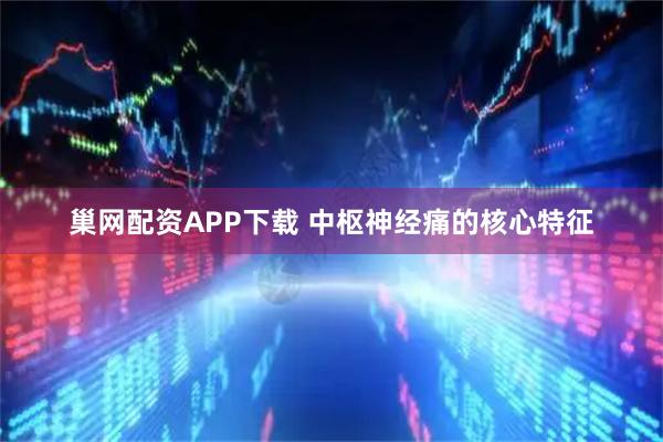 巢网配资APP下载 中枢神经痛的核心特征